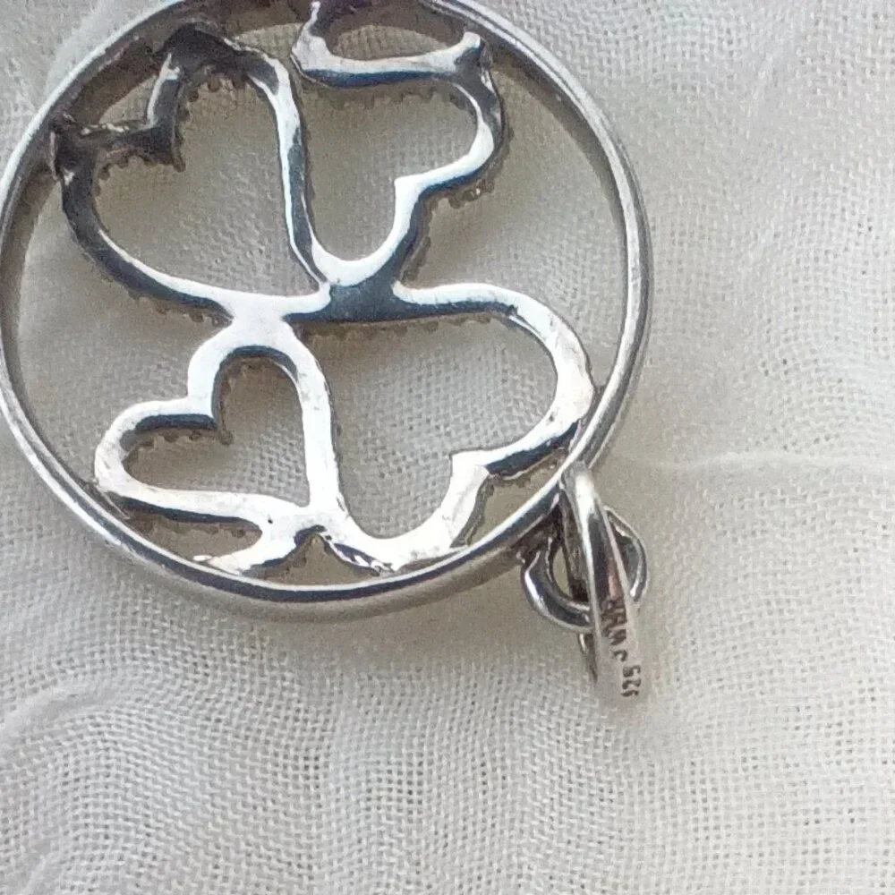 Jane Seymour Open Hearts FAMILY Sterling Silver 1/4 ct  Diamond Necklace 💎  KAY - Picture 4 of 4